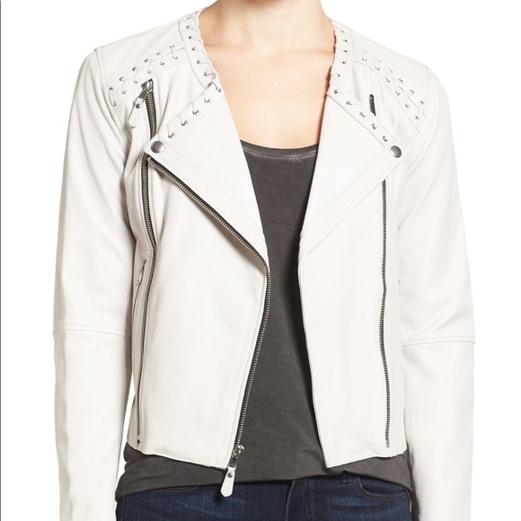 Paige Devin Lambskin Leather Moto Jacket - Picture 2 of 8